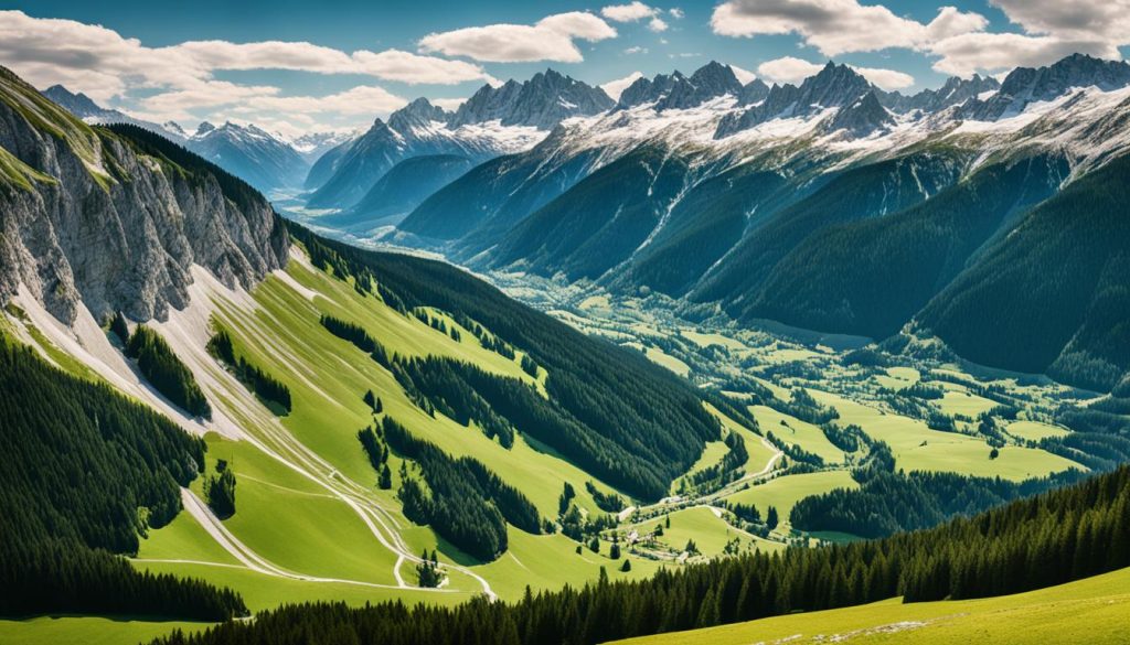 Austrian Alpine topography