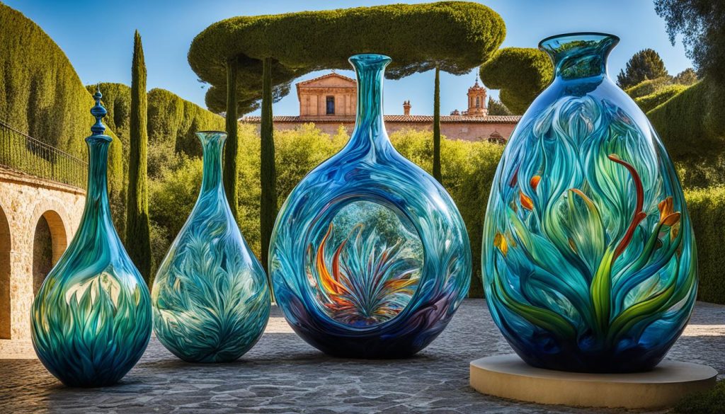 Blown glass artistry