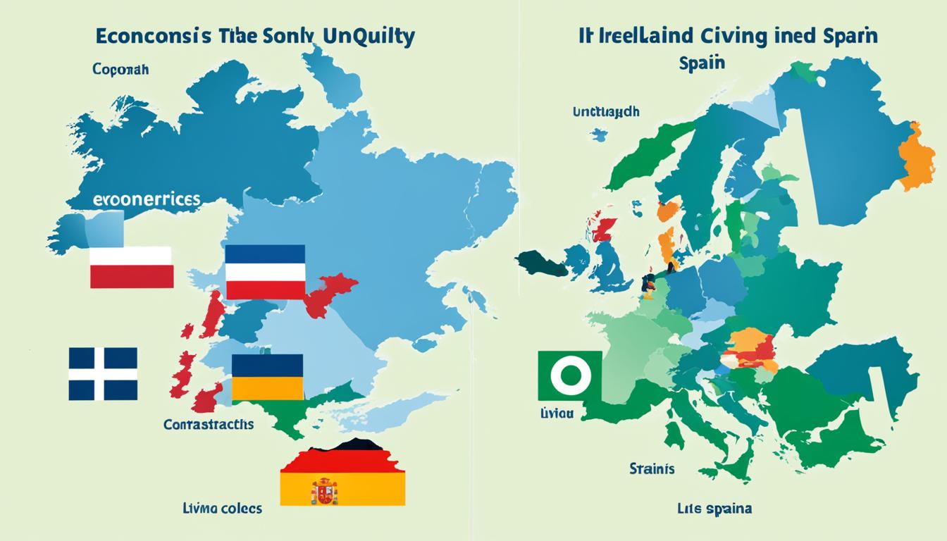 Compare Economy and quality of living between Ireland, Netherlands and Spain