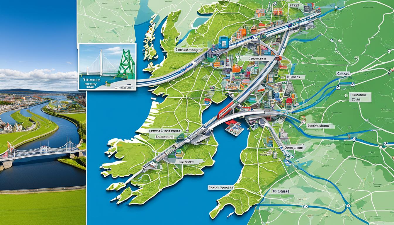Compare geography and infrastructure between Netherlands, Ireland and USA