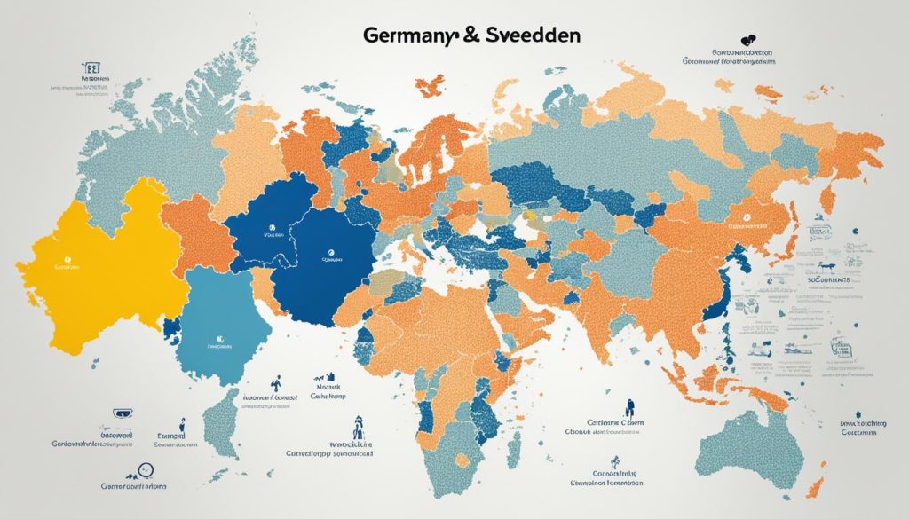 Demographic comparison between Germany and Sweden