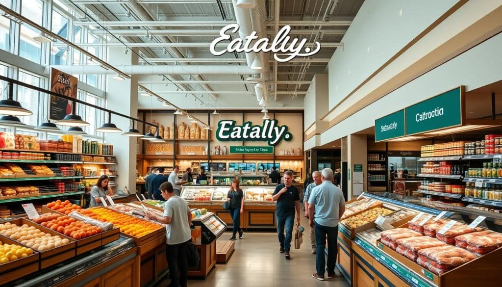 Eataly store interior showing Italian food marketplace business model