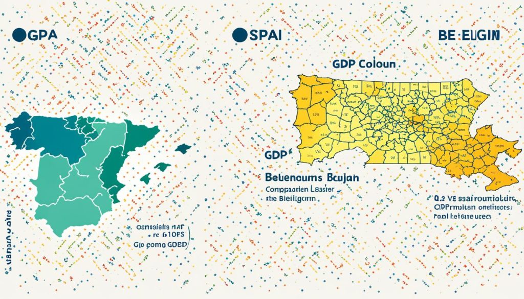 GDP Comparison between Spain and Belgium
