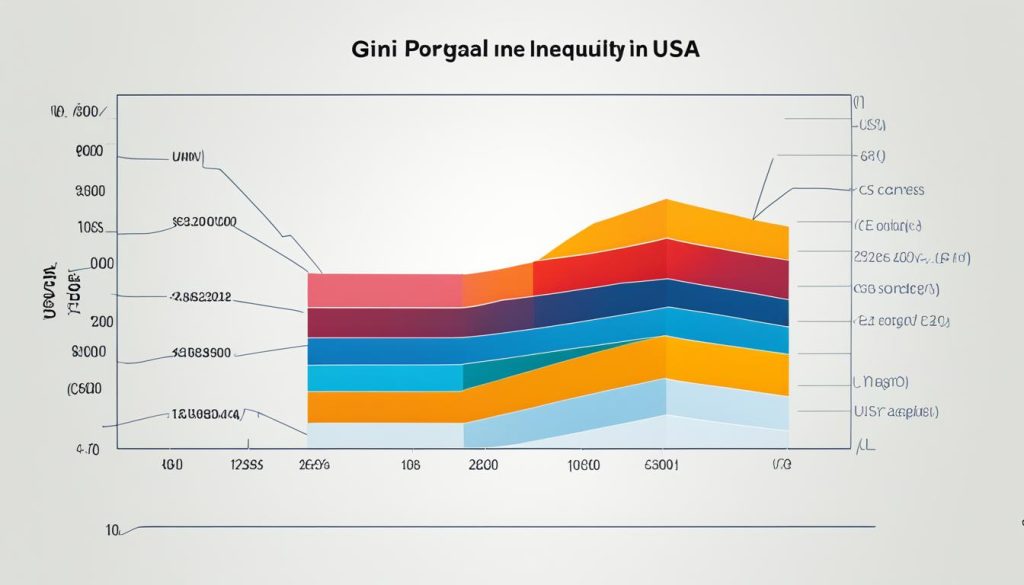 Gini Index graph showcasing economic inequality