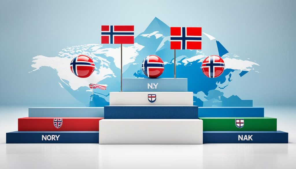 Norway's global rank