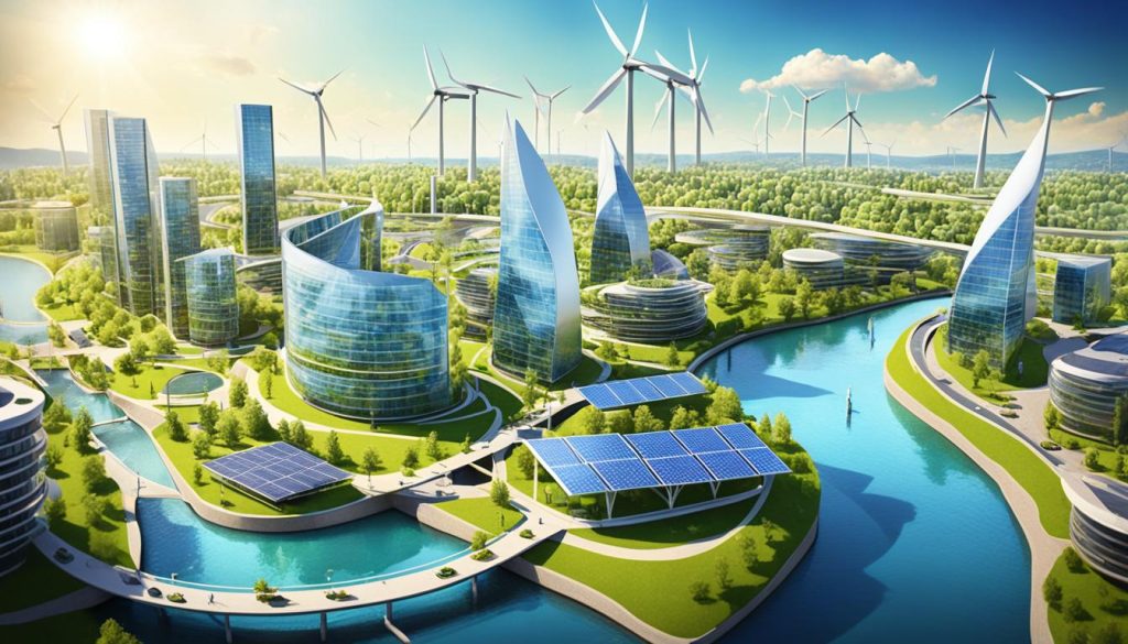 Renewable energy initiatives enhancing urban living standards