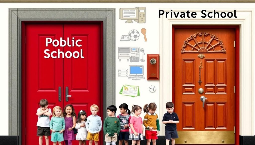 State vs private schooling