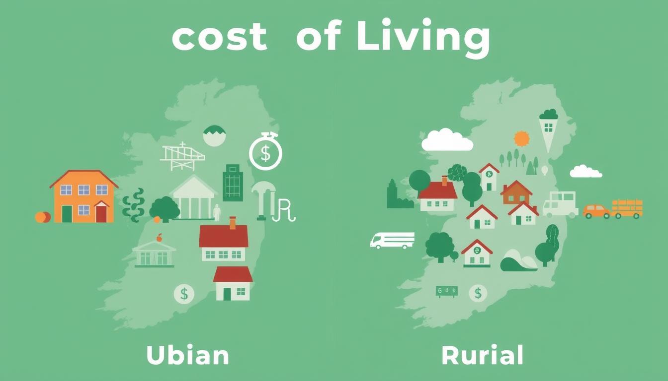 The overall cost of living in Ireland varies significantly by region.