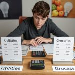 Utilities and groceries also contribute substantially to monthly budgets.