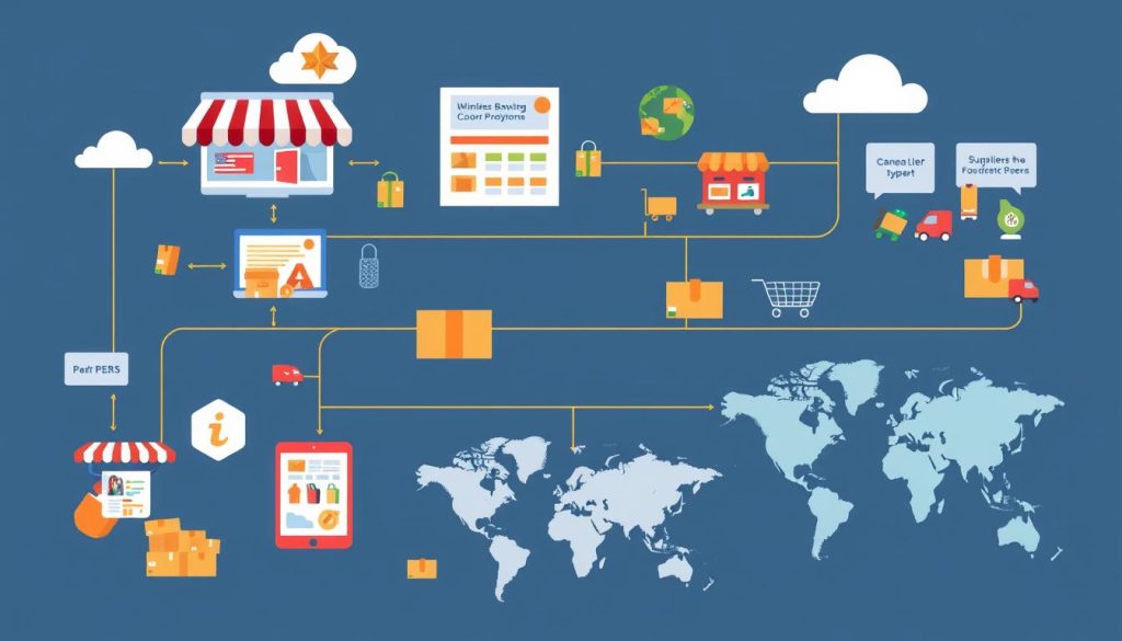 dropshipping process for e-commerce businesses