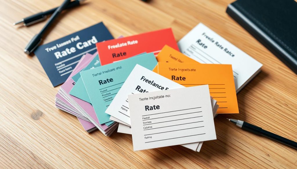 freelance rate cards