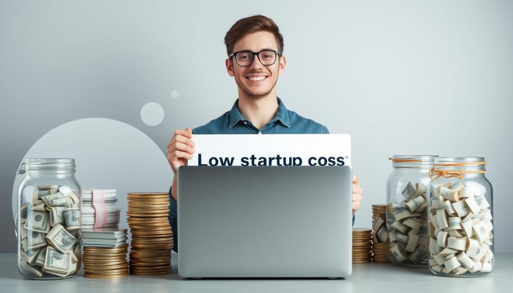 low startup costs and overheads